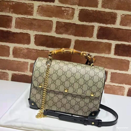 Hyper Peter bamboo Padlock GUCCI GG small bag shoulder 0808
